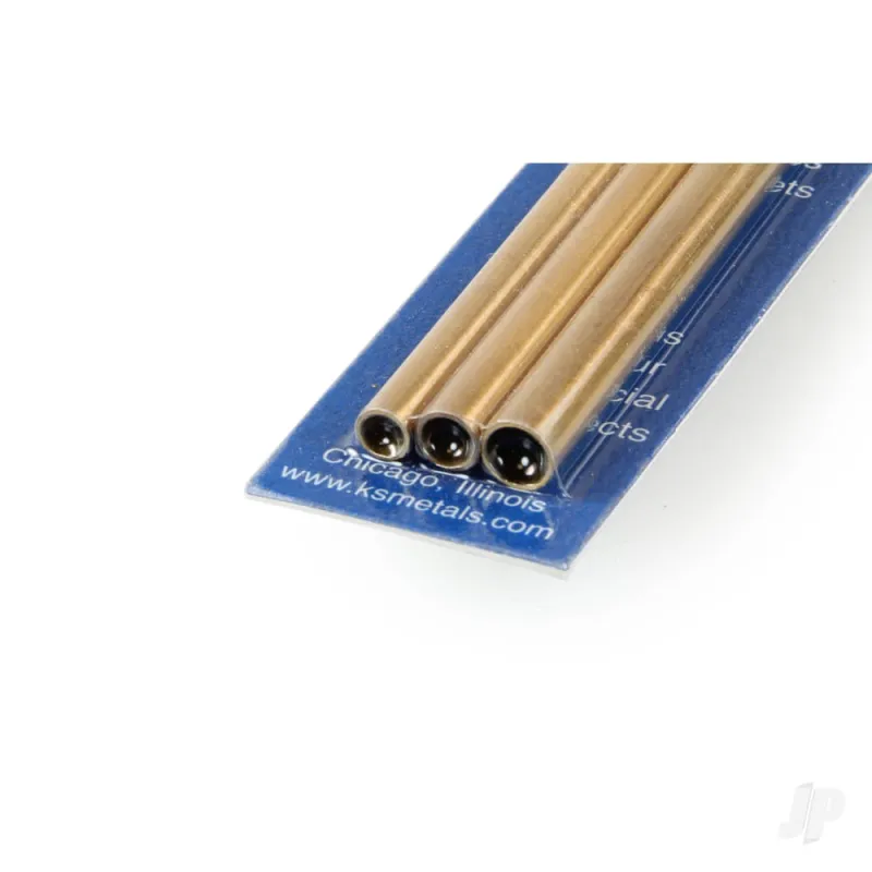K&S 3/16, 7/32, 1/4 Soft Bendable Brass Tube (12in long) (3 pcs)