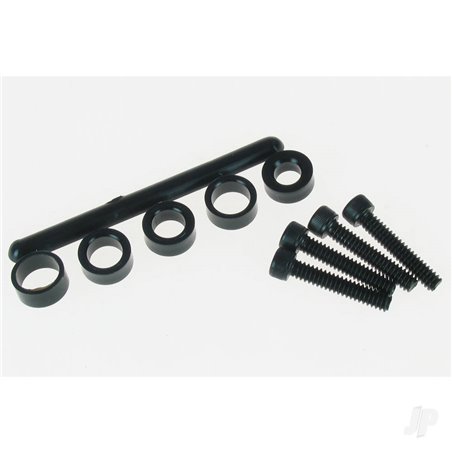 Dubro 3in Three Blade Spinner Black (1 pc per package)