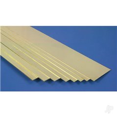 K&S 1/2in Brass Strip .025in Thick (12in long)