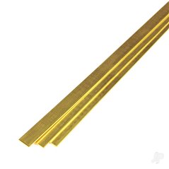 K&S 1in Brass Strip .025in Thick (12in long)