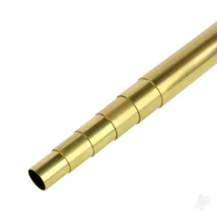 K&S 3mm Brass Round Tube, .45mm Wall (300mm long) (4 pcs)