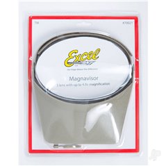 Excel Excel Blades MagniVisor Deluxe Head-Worn Magnifier with 4 Different Lenses , Grey (Boxed)