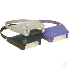 Excel Excel Blades MagniVisor Deluxe Head-Worn Magnifier with 4 Different Lenses, Purple (Boxed)