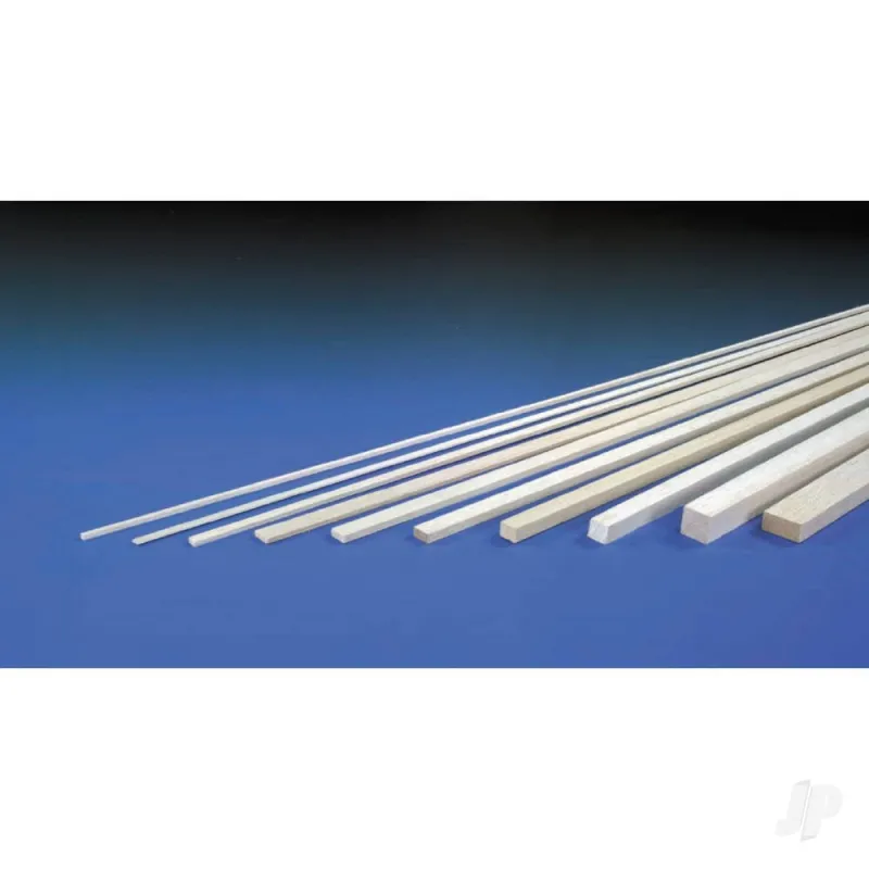 JP 1/4in x 1/2in Rectangle Strip Balsa (36in long)