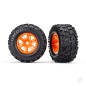 Traxxas Tyres and Wheels, Assembled Glued Maxx At Tyres (Left and Right) (2 pcs)