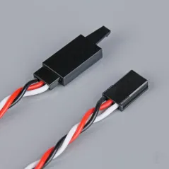 Radient Futaba Twisted HD Extension Lead with Clip 100mm