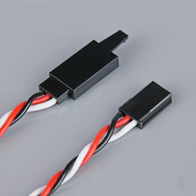 Radient Futaba Twisted HD Extension Lead with Clip 200mm