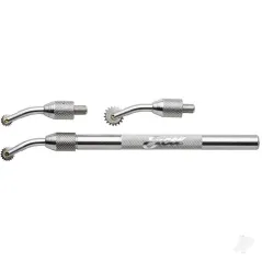 Excel Pounce Wheel Set, Three Wheel Heads with .25in, .312in, .437in (Carded)