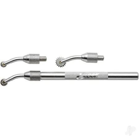 Excel Pounce Wheel Set, Three Wheel Heads with .25in, .312in, .437in (Carded)