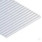 Evergreen 6x12in (15x30cm) Seam Roofing Sheet .040in (1.0mm) Thick 3/8in Groove Spacing (1 Sheet per pack)