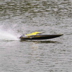 Joysway Alpha Brushless Boat 2.4GHz ARTR, Yellow