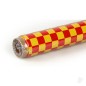 Oracover 2m ORACOVER Fun-4 Small Chequered, Cadmium Yellow + Red (60cm width)