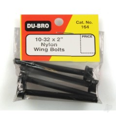 Dubro 10-32 x 2in Nylon Wing Bolts (2 pcs per package)