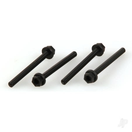 Dubro 1/4-20 x 2in Nylon Wing Bolts (4 pcs per package)