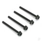 Dubro 1/4-20 x 2in Nylon Wing Bolts (4 pcs per package)