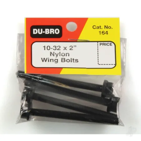 Dubro 1/4-20 x 3in Nylon Wing Bolts (4 pcs per package)