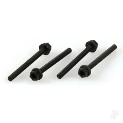 Dubro 1/4-20 x 3in Nylon Wing Bolts (4 pcs per package)