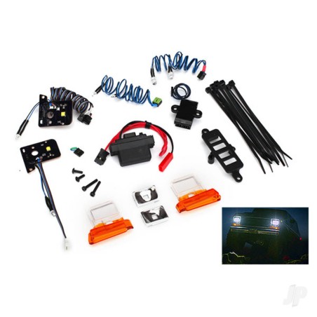 Traxxas LED light Set, complete with power supply (contains headlights, tail lights, side marker lights, & distribution block) (