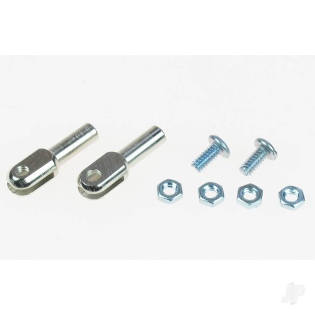 Dubro 4-40 Threaded Rod Ends (2 pcs per package)