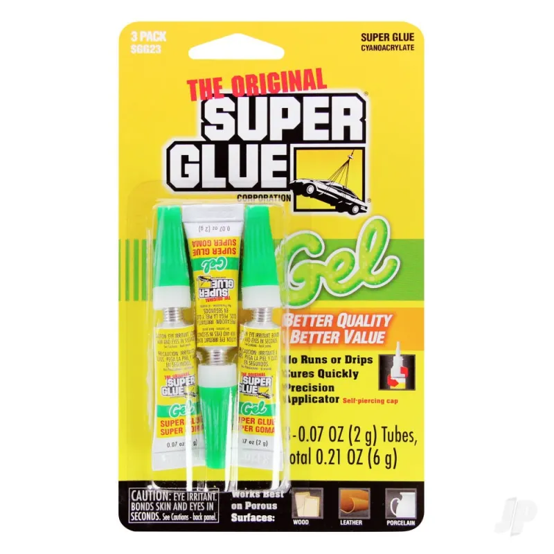 Super Glue Super Glue Gel 3-Pack (3x 0.07oz, 2g)