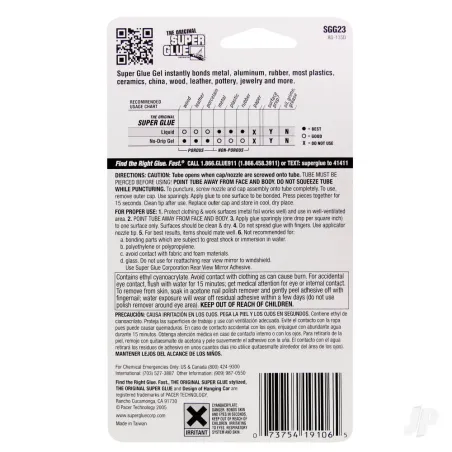 Super Glue Super Glue Gel 3-Pack (3x 0.07oz, 2g)