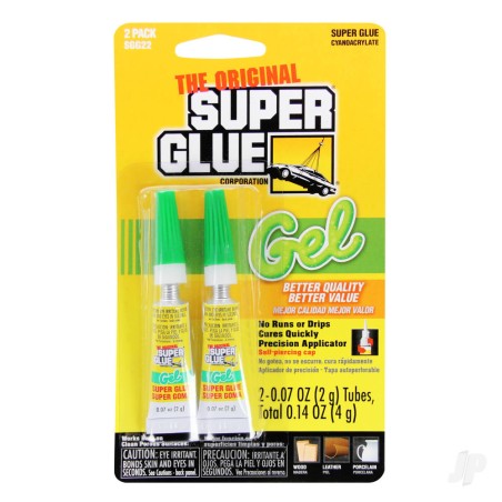 Super Glue Super Glue Gel 2-Pack (2x 0.07oz, 2g)