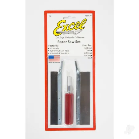 Excel Razor Saw Set (K5 Handle,30450 and 30490 Blades) (Carded)