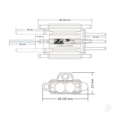 ZTW Seal 70A SBEC ESC (2-6 Cells)