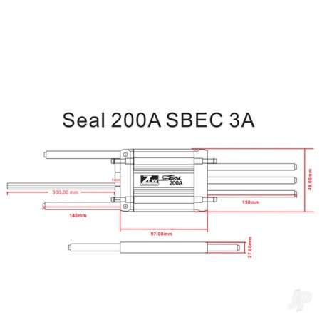 ZTW Seal 200A SBEC 8A 8S ESC