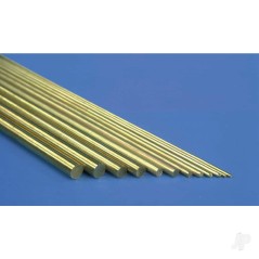 K&S 1.5mm Brass Round Rod (1m long) (3 per Item) (Bulk Pack of 5 Items)