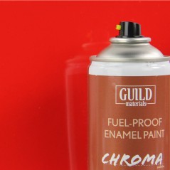 Guild Lane Chroma Enamel Fuelproof Paint Gloss Red (400ml Aerosol)