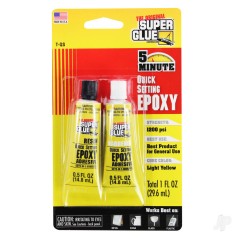 Super Glue 5 Minute Quick Setting Epoxy (1fl oz, 29.6ml)