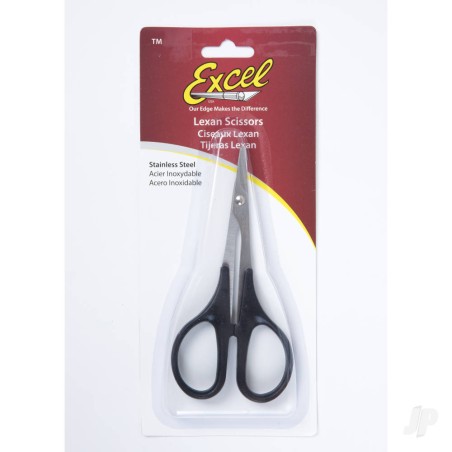 Excel 5.5in Lexan Stainless Steel Scissors, Straight (Carded)