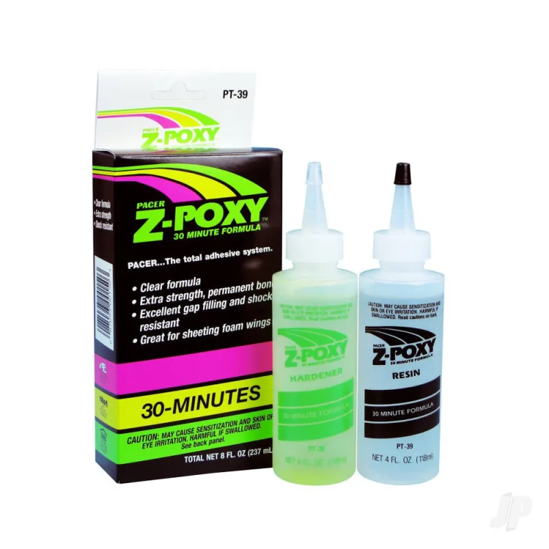 Zap PT39 Z-Poxy 30 Minute Epoxy 8oz (Box of 6)