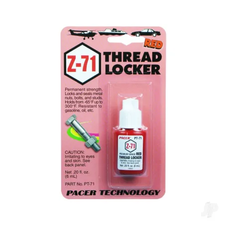Zap PT71 Z-71 Red Thread Locker .20oz (Box of 6)