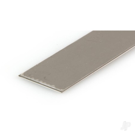 K&S 1in Stainless Steel Strip .025in Thick (12in long)
