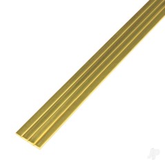 K&S 1/2in Brass Strip .016in Thick (12in long)