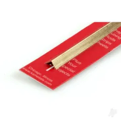K&S 1/4in Brass Angle, .014in Wall (300mm long)