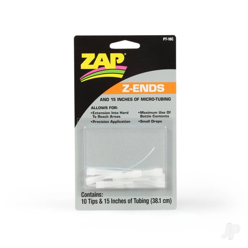 Zap PT18 Z-Ends Tips & Micro Dropper Tub (10 pcs) (Box of 12)