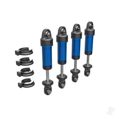 Traxxas Shocks, GTM, 6061-T6 Aluminium (blue-anodised) (fully assembled w/o springs) (4)
