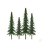 JTT Econo Spruce, 2in to 4in, N-Scale, (36 per pack)