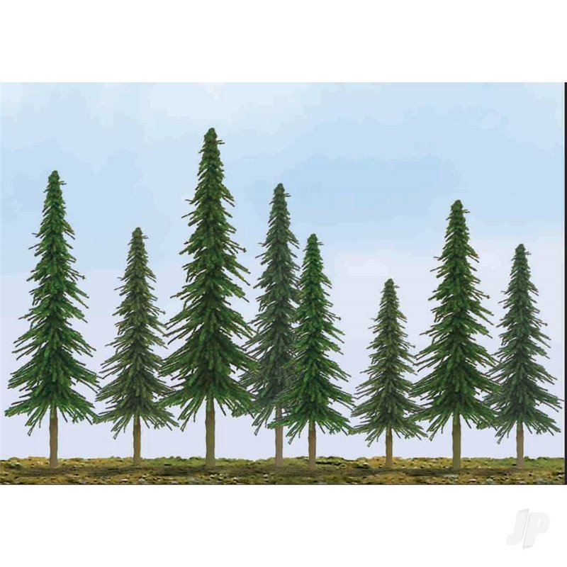 JTT Econo Spruce, 6in to 10in, O-Scale, (12 per pack)