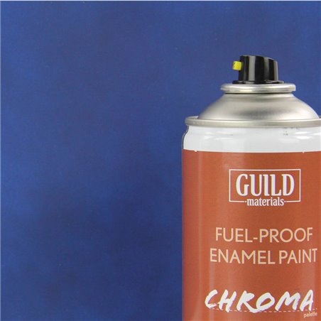 Guild Lane Chroma Enamel Fuelproof Paint Matt Dark Blue (400ml Aerosol)