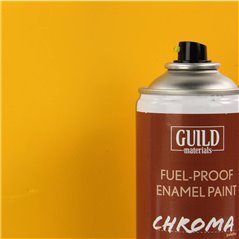 Guild Lane Chroma Enamel Fuelproof Paint Matt Cub Yellow (400ml Aerosol)
