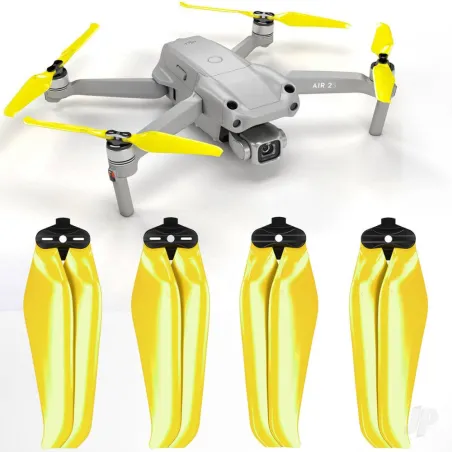 Master Airscrew MR-Air 2S -7.2x3.8 Prop Set x4 Yellow