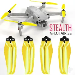 Master Airscrew MR-Air 2S -7.2x3.8 Prop Set x4 Yellow