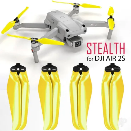 Master Airscrew MR-Air 2S -7.2x3.8 Prop Set x4 Yellow