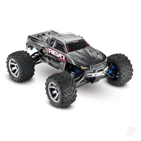 Traxxas Silver Revo 3.3 1:10 4WD RTR Nitro Monster Truck (+ TQi 3-ch wireless, TSM, TRX3.3, DC charger)