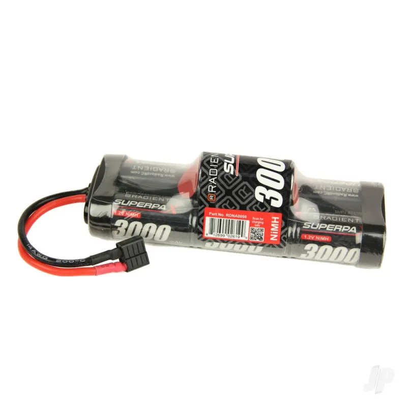 Radient NiMH 8.4V 3000mAh SC 6-1 Hump, Deans (HCT)