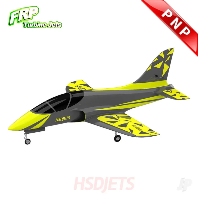 HSD Jets Super Viper Turbine Composite, Yellow / Grey, 1800mm (PNP + Smoke, no turbine)